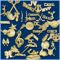 Senior Recognition Class of 2012 Year Letterman Jacket Pin gold tone 